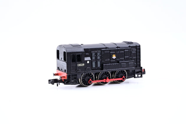 Graham Farish N Gauge 371-008 Class 08 Diesel Shunter BR Black Early Crest No.13029 - Boxed