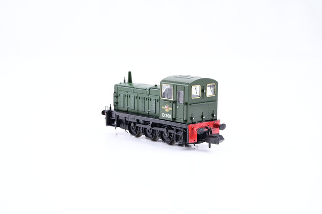 Graham Farish N Gauge 371-060 Class 03 Diesel Shunter BR Plain Green Late Crest No.D2011 - Boxed