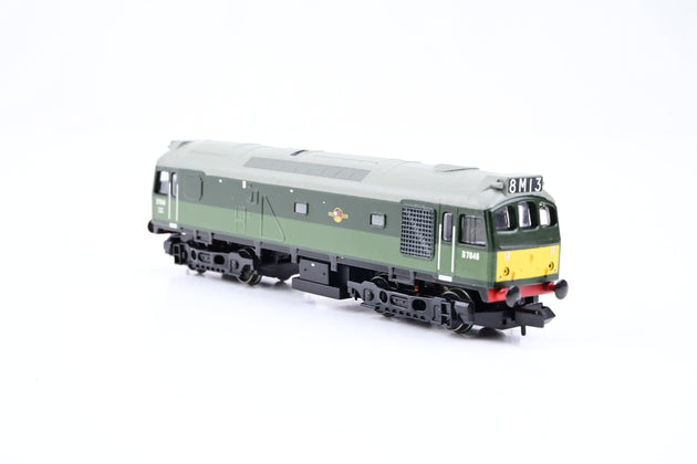 Graham Farish N Gauge 371-077 Class 25/3 Diesel BR Two-Tone Green Small Yellow Panel No.D7648 - Boxed