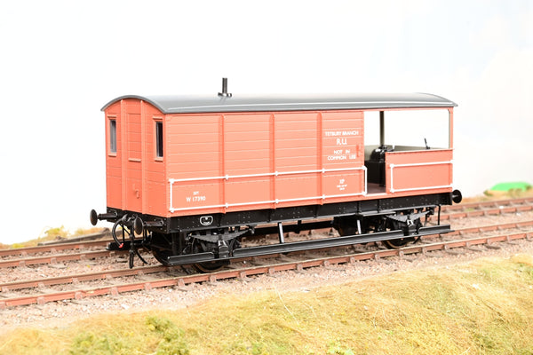 Dapol O Gauge 7F-300-009 BR Bauxite 20T Toad Brake Van No.W17390 'Tetbury Branch' - Boxed