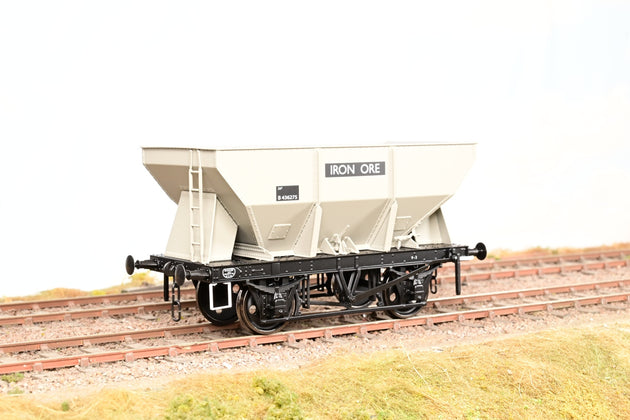 Dapol O Gauge 7F-033-002 BR Grey 24T Steel Iron Ore Hopper Wagon No.B436275 - Boxed