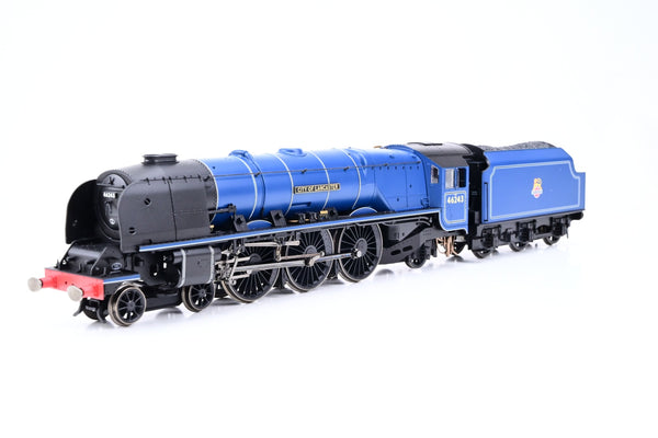Hornby OO Gauge R30359 BR Express Blue Early Crest 4-6-2 Princess Coronation Class No.46243 'City of Lancaster' - Boxed
