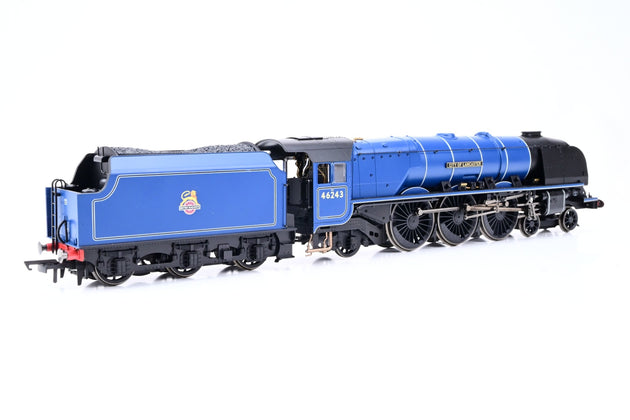 Hornby OO Gauge R30359 BR Express Blue Early Crest 4-6-2 Princess Coronation Class No.46243 'City of Lancaster' - Boxed