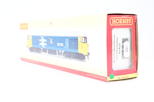 Hornby OO Gauge R2349 BR Blue Large Logo Class 50 No.50035 'Ark Royal' - Boxed