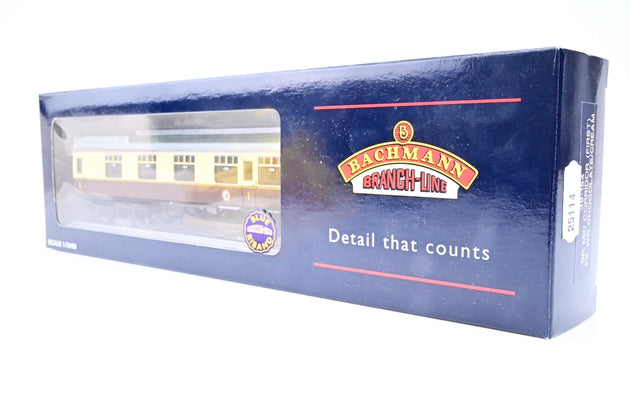 Bachmann OO Gauge 39-154 BR MK1 Corridor 1st FK GWR Chocolate Cream No.W13074 - Boxed