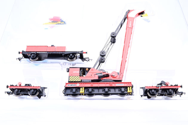 Bachmann OO Gauge 38-803 Ransoms & Rapier 45T Steam Crane R.S.1097.45 BR Signal Red No.ADM1097 - Boxed