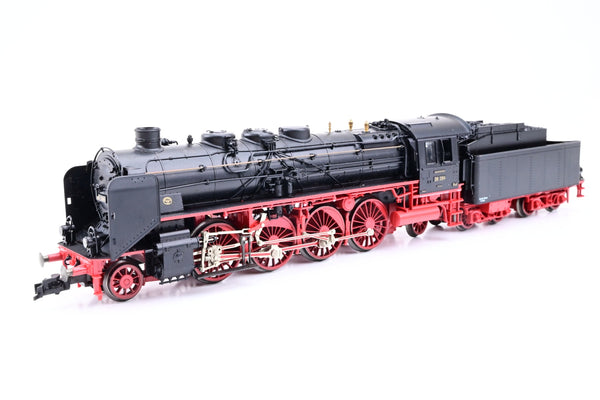 Fleischmann HO Gauge 4174FL Class BR 50 002 2-10-0 of the DRG Red Black No.39204 - Boxed