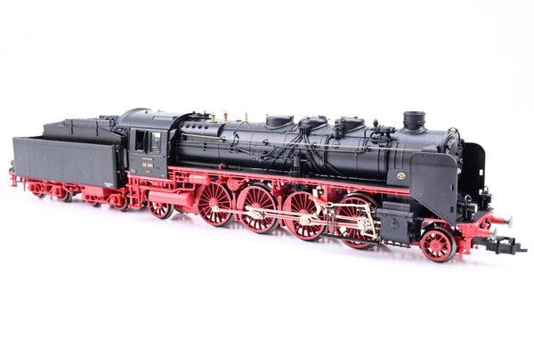 Fleischmann HO Gauge 4174FL Class BR 50 002 2-10-0 of the DRG Red Black No.39204 - Boxed