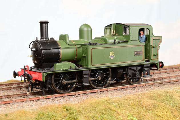 Dapol O Gauge 7S-006-022S BR Green Early Emblem Class 14xx w/ Auto-fitted Top Feed No.1444 - DCC Sound, Boxed