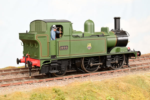 Dapol O Gauge 7S-006-022S BR Green Early Emblem Class 14xx w/ Auto-fitted Top Feed No.1444 - DCC Sound, Boxed
