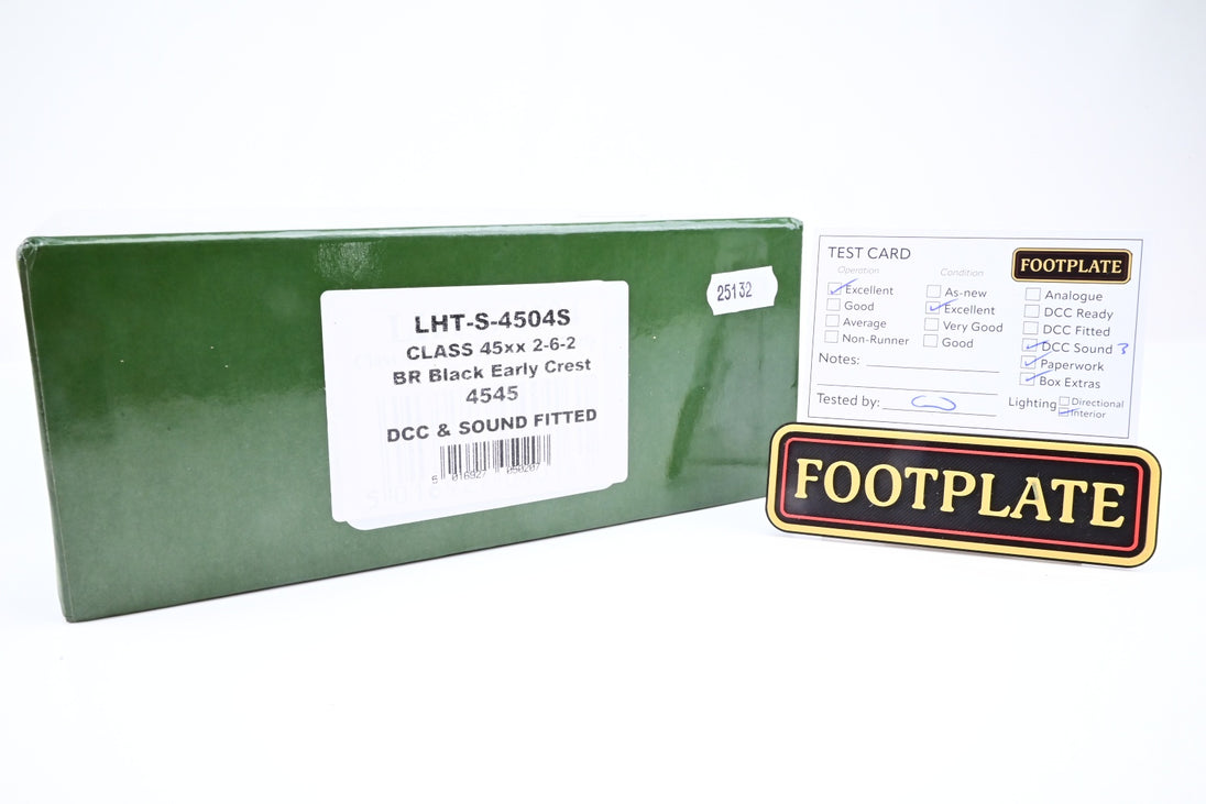Lionheart Trains O Gauge LHT-S-4504S BR Black Early Emblem Class 45xx