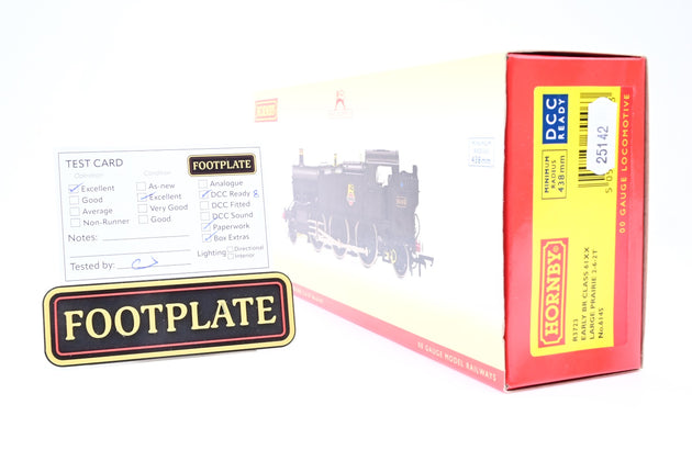 Hornby OO Gauge R3723 BR Black Early Emblem Class 61xx Large Prairie No.6145 - Boxed