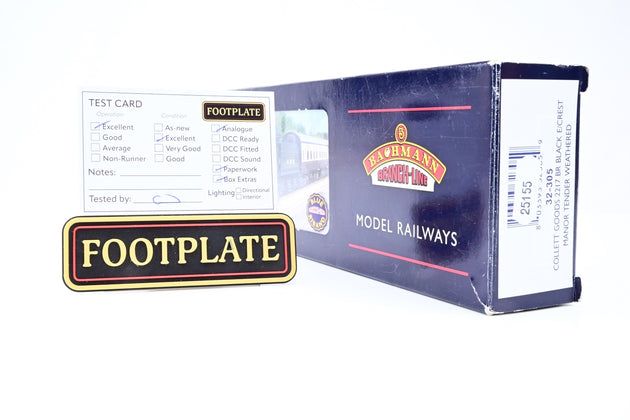Bachmann OO Gauge 32-305 BR Black Early Emblem Collett Goods w/ Manor Tender No.2217 - Boxed