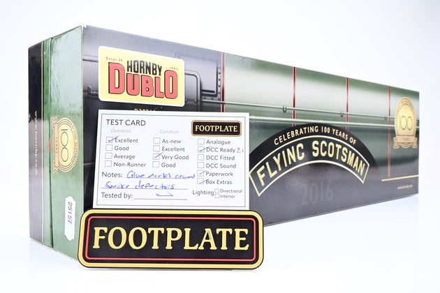 Hornby OO Gauge R30211 BR Green Late Crest 4-6-2 Class A3 No.60103 'Flying Scotsman' - Dublo Commemorative Edition, Limited Edition, Boxed