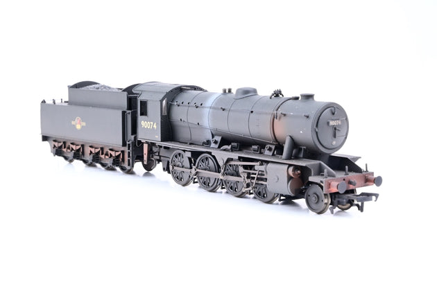 Bachmann OO Gauge 32-259A BR Black Late Crest 2-8-0 WD Austerity Class No.90074 - Factory Weathered, Boxed