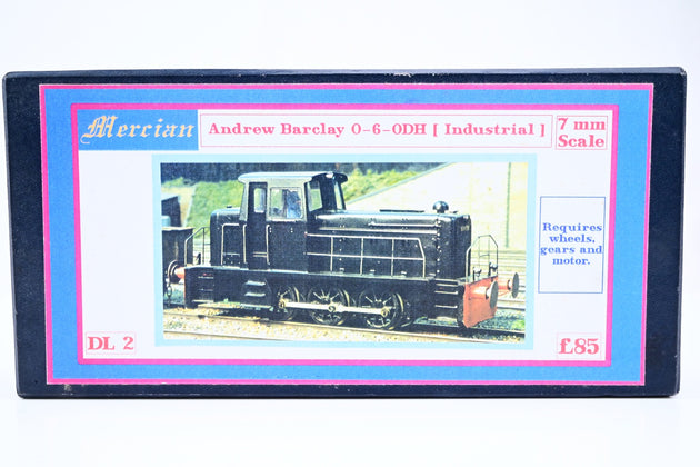 Mercian Models O Gauge DL2 Andrew Barclay 0-6-0DH Industrial Shunter Partially Built Brass Kit - Boxed