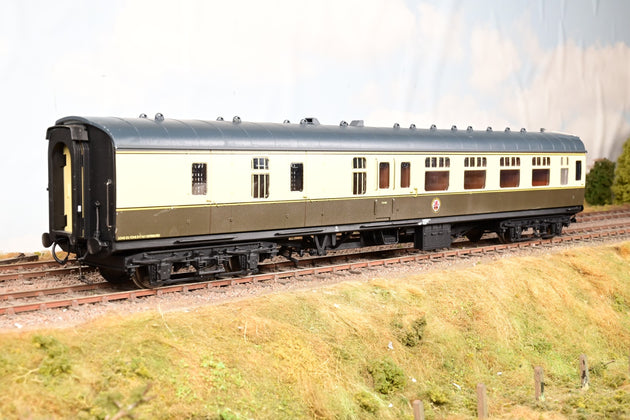 Heljan O Gauge 4923 BR Chocolate & Cream Mk1 BSK Brake Corridor Second Coach Unnumbered - Boxed