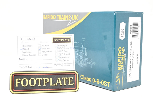 Rapido Trains OO Gauge Blue Manning Wardle L Class 'Matthew Murray' - Boxed