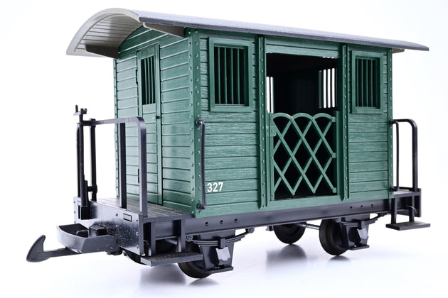 LGB G Gauge 45150 Field Railroad Green Baggage Car No.327 - Boxed