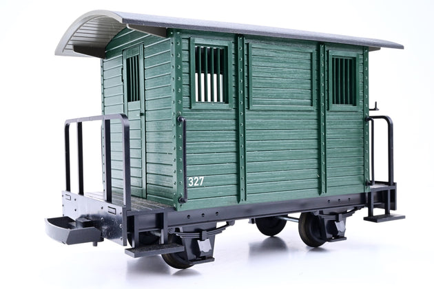 LGB G Gauge 45150 Field Railroad Green Baggage Car No.327 - Boxed