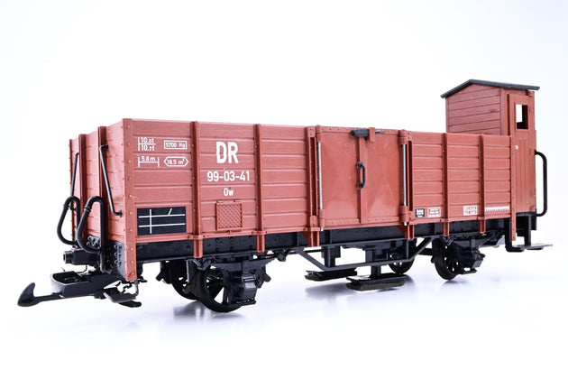 LGB G Gauge 43120 DR Brown High-sided Open Freight Car w/ Brakeman's Cab No.99-03-41 - Boxed