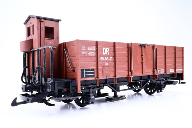 LGB G Gauge 43120 DR Brown High-sided Open Freight Car w/ Brakeman's Cab No.99-03-41 - Boxed