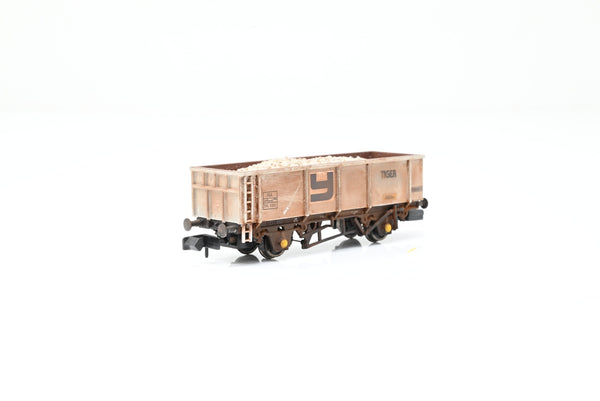 Graham Farish N Gauge 373-975 'Yeoman/Tiger' 46T POA Box Mineral Wagon w/ Reinforced Ends No.TRL5352 - Weathered, Boxed