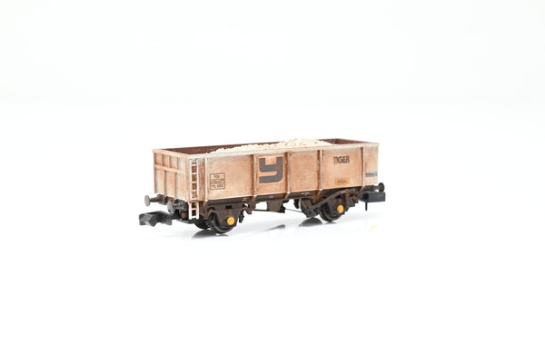 Graham Farish N Gauge 373-975 'Yeoman/Tiger' 46T POA Box Mineral Wagon w/ Reinforced Ends No.TRL5352 - Weathered, Boxed