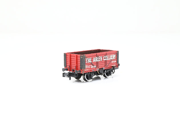 Graham Farish N Gauge 377-081Z 'Arley Colliery' Red 7-Plank Open Wagon No.27 - Limited Edition, Boxed
