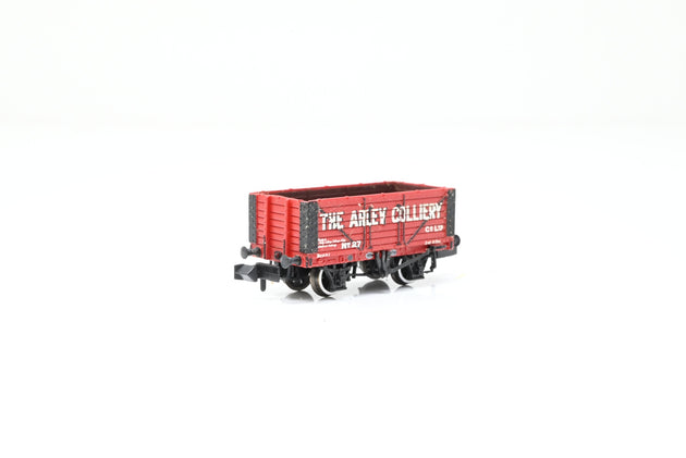 Graham Farish N Gauge 377-081Z 'Arley Colliery' Red 7-Plank Open Wagon No.27 - Limited Edition, Boxed