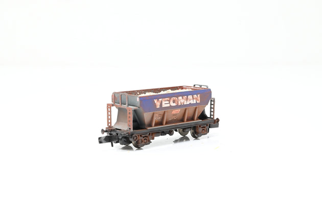 Graham Farish N Gauge 373-029 'Yeoman/CAIB' PGA Bulk Aggregate Hopper Wagon No.PR14189 - Weathered, Boxed