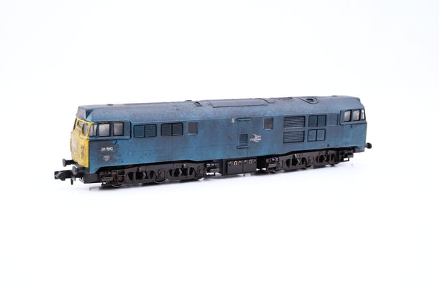 Graham Farish N Gauge BR Blue Class 31 No.31189 - Renumbered, Weathered, Boxed