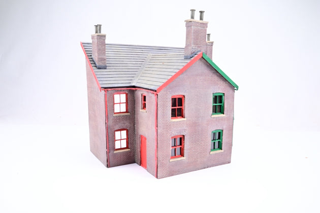 O Gauge Semi Detached House Rear - Half Relief