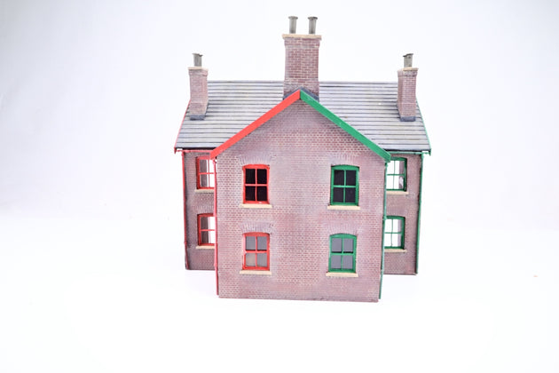 O Gauge Semi Detached House Rear - Half Relief