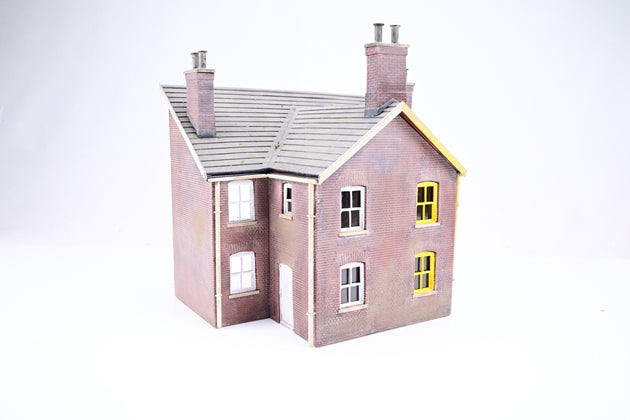 O Gauge Semi Detached House Rear - Half Relief