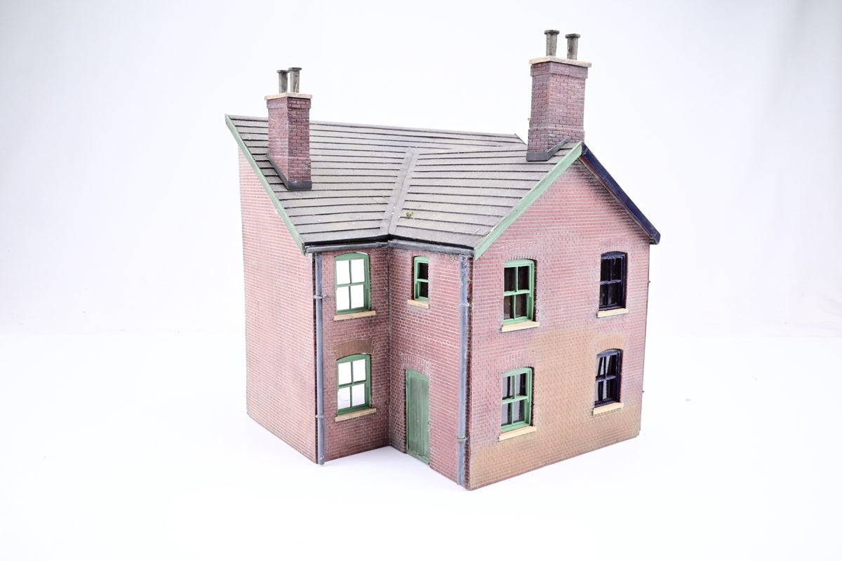 O Gauge Semi Detached House Rear - Half Relief