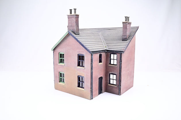 O Gauge Semi Detached House Rear - Half Relief