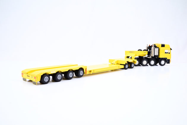 Conrad 1:50 Scale 61114/0 Nooteboom 4 Axle Extendable Trailer w/Yellow Man Tractor Unit - Boxed