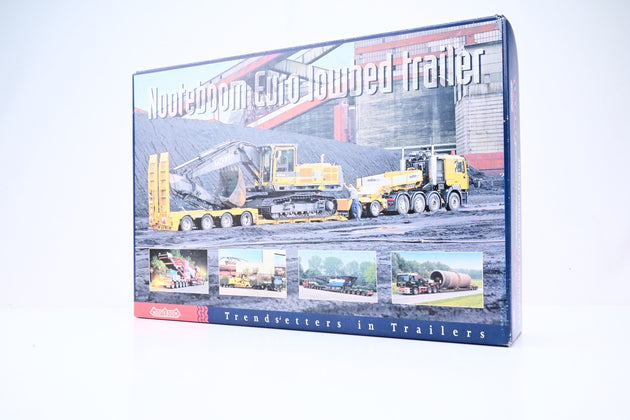 Conrad 1:50 Scale 61114/0 Nooteboom 4 Axle Extendable Trailer w/Yellow Man Tractor Unit - Boxed
