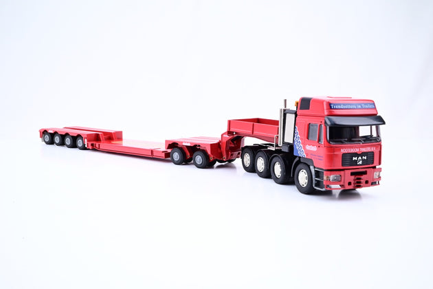 Conrad 1:50 Scale 61127/01 Nooteboom 5 Axle Extendable Trailer w/Red Man Tractor Unit - Boxed