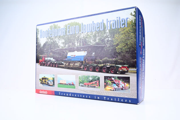Conrad 1:50 Scale 61127/01 Nooteboom 5 Axle Extendable Trailer w/Red Man Tractor Unit - Boxed