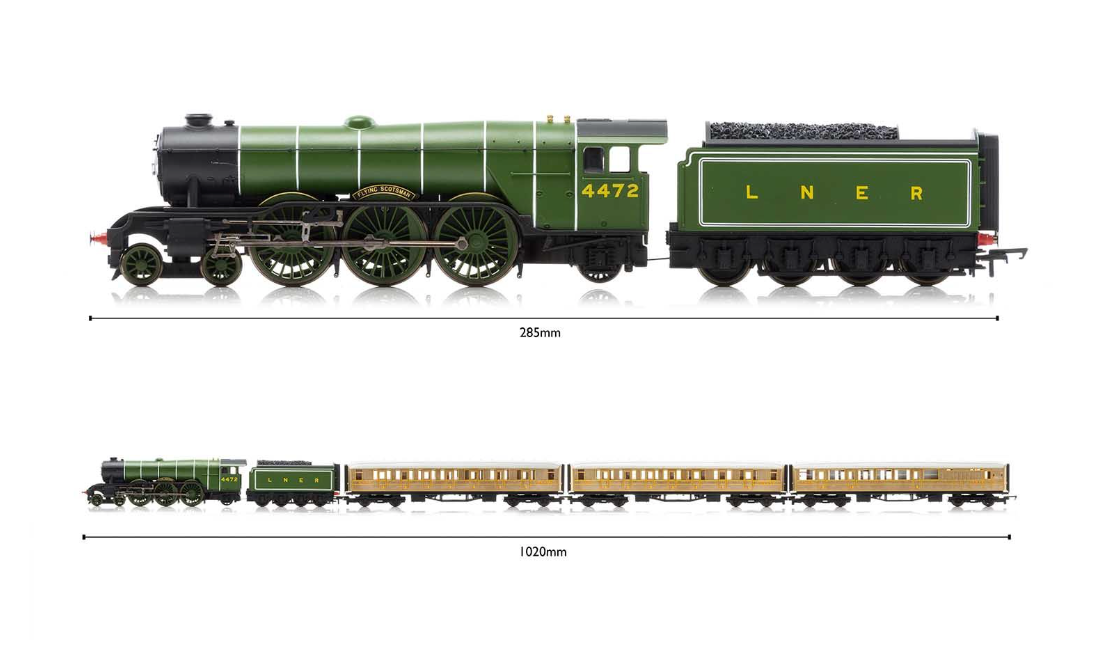 Hornby flying scotsman train set sales