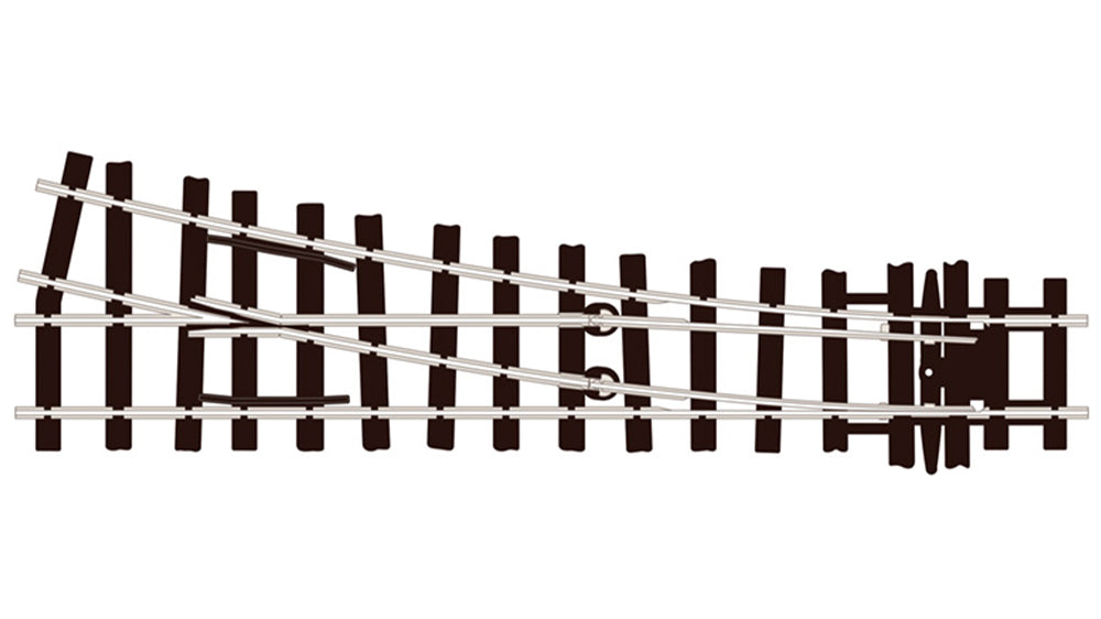 Peco NG7 /O-16.5 SL-E595 O-16.5 Medium Radius R/H Point Code 100